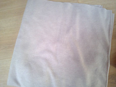 Stoffnummer WM28 Merinowollstrick, hell beige/natur  kleines Stück   242 g/qm