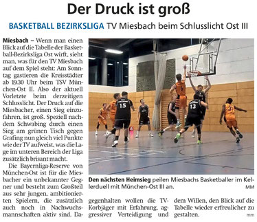 Artikel im Miesbacher Merkur am 22. März 2025 - Zum Vergrößern klicken