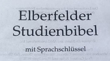 Elberfelder Studienbibel Sprachschlüssel