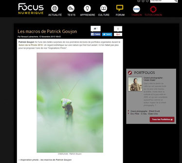 interview patrick goujon photographe animalier macro nature macrophotographie