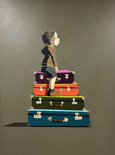 suitcases - Acryl auf Leinwand, 160x120cm, 2024 | verkauft