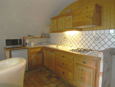 keuken vakantiehuis Vignoble Aurel Drôme