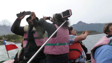 Bild: Chilenen machen ein Selfie