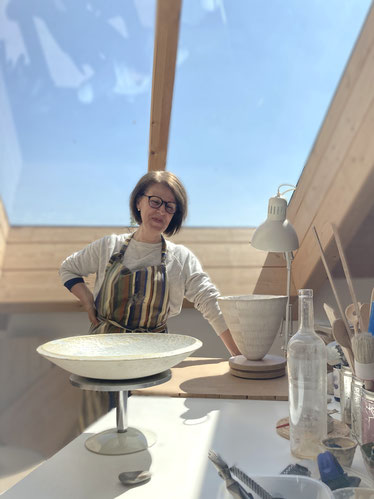 ich in meinem Atelier in Dachau