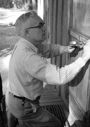 Frank Eaton working on the Meher Center, Myrtle Beach, SC. - Photo by Chris Barker