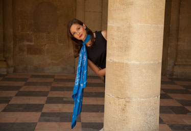 fanfaron foulard en soie, carré en soie, twill de soie, foulard made in france, Paris, créatrice, Marguerite d'Amat
