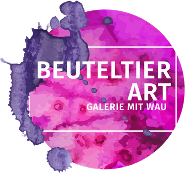 Nachher: Mein neues Logo mit pinken Farbklecks und Galerie mit Wau