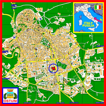 Mappa Ostuni - Ubicazione centrale della casa in vendita
