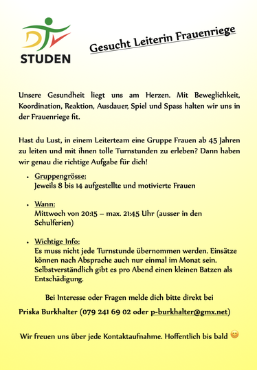 Aufs Bild klicken und du gelangst direkt zur Riege. 