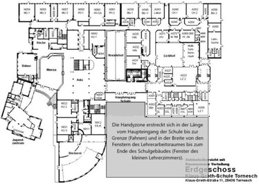 Ausgewiesene Handyzone der KGST