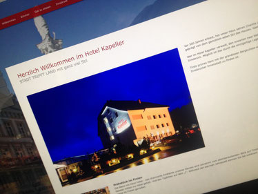 Homepage Texte die Emotionen wecken von Adriane Gamper für das Stadthotel Kapeller in Innsbruck