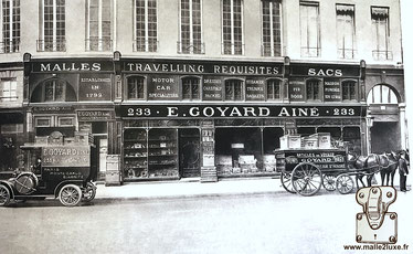 GOYARD TRUNK HISTORY shop Paris 233 rue saint honoré