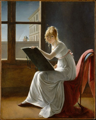 ꧁ Marie-Denise Villers, Autoportrait présumé, 1801 ꧂