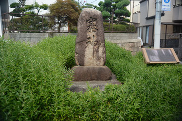 神戸市兵庫区平野の賽の神　賽の神の松もある