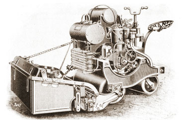 Tondeuse automobile 1904 (Blog Saint-Cannat Motoculture)