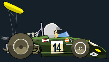 Jack Brabham by Muneta & Cerracín