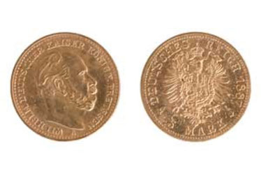 goldmünze 5,10 und 20 reichsmark verkaufen