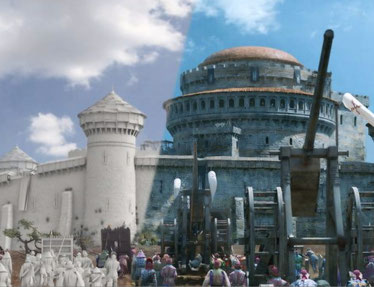 tournage du film Kaamelot au château de Murol