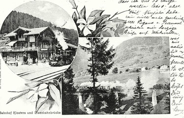 R. Dolf Bazar Klosters, gestempelt 04.03.1905