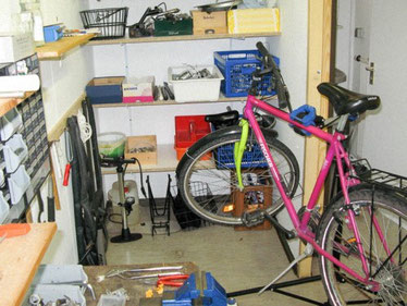 Blick in die Werkstatt einer Fahrradgruppe. (Bildquelle: Internet)