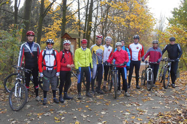 Die Teilnehmer des 1. RMC MTB-Wintertrainings 2014