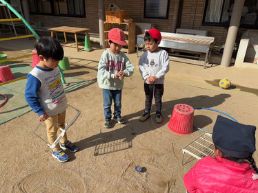 線かけてる！