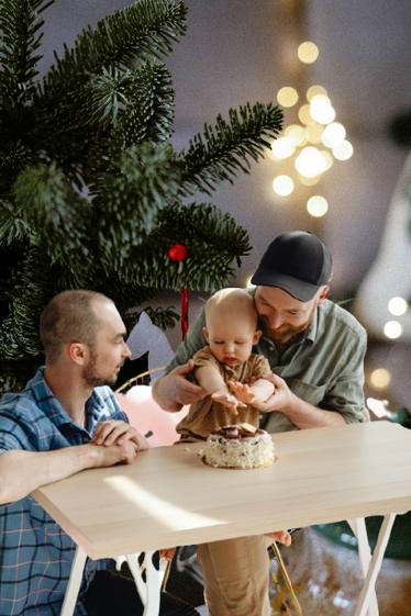 Regenbogenfamilien sind beim Nikolaus Willkommen.