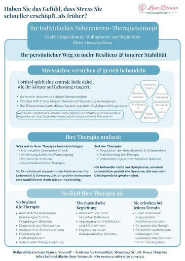Nebennieren-Therapiekonzept zur Regulation des Stresssystems – Heilpraktikerin Lena Brauer München
