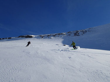 Grand ski, pure neige... Juliette et Pascal en action