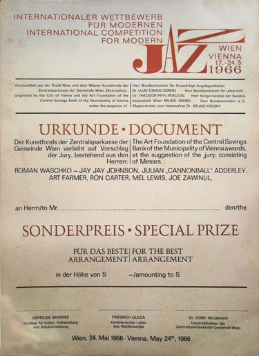 diploma jazz competition vienna 