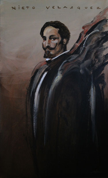 "Nieto Velsquez" Acrylique sur toile Dim: 100cm x 60cm