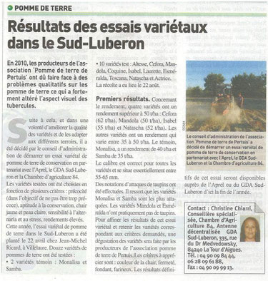 vaucluse agricole 20 septembre 2013