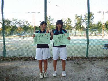 平成２５年度茨城県高等学校ソフトテニス新人大会県西地区予選会第３位