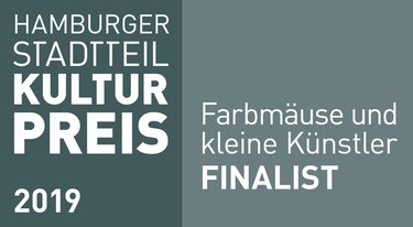 Banner Hamburger Stadtteilkulturpreis 2019 - Farbmäuse und kleine Künstler der LichtwarkSchule