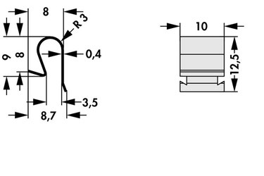 THFA9 Fischer Elektronik TO-3P TO-220パッケージ トランジスタ固定用スプリング