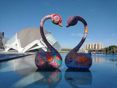 Exposición en 2021 'Galaxia Hung' en la Ciudad de las Artes y las Ciencias de Valencia.