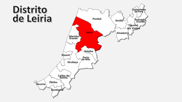 Localização do concelho de Leiria