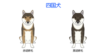 画像クリックで犬のイラスト紹介①-ア行〜へ移動