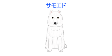 画像クリックで犬のイラスト紹介①-ア行〜へ移動