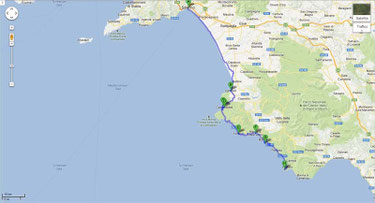 Moto itinerario - Costiera cilentana