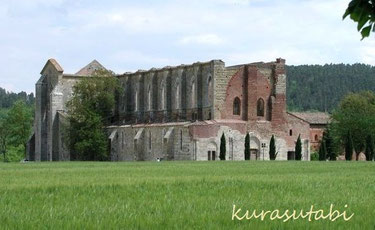 トスカーナ修道院、シエナ、サンガルガーノ