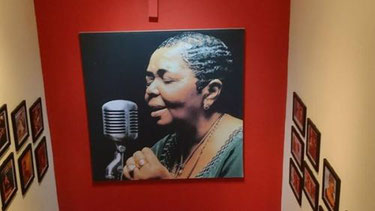 Visiting the museum of Cesaria Evora