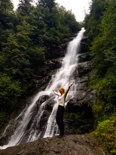 Harter Schleierwasserfall
