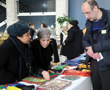 Des stands ont été installés pour faire découvrir les richesses culturelles, touristiques et culinaires du Maroc.