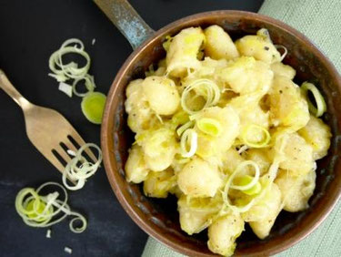 Lauch-Käse-Gnocci