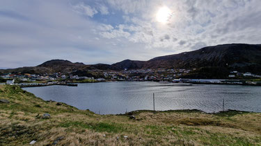 Honningsvåg in der Morgensonne.