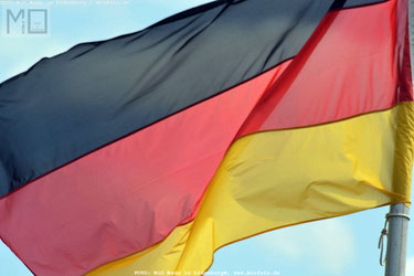 Die Deutschlandflagge, FOTO: MiO Made in Oldenburg®, www.MiOfoto.de, Oldenburg