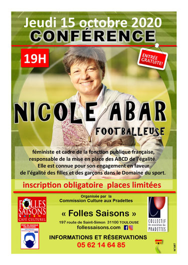 Conférence Nicole Abar - Folles saisons