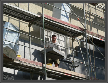 Putzarbeiten nach Wärmedämmung, ©EnergieAgentur.NRW
