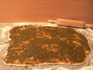 Germteig Hefeteig Pesto